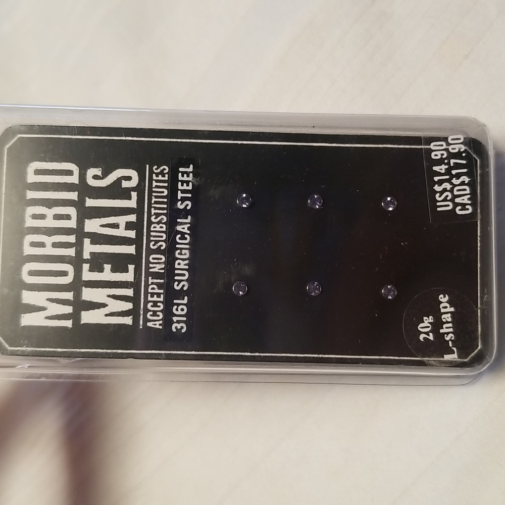 New Morbid Metals Purple CZ Nose 20GL